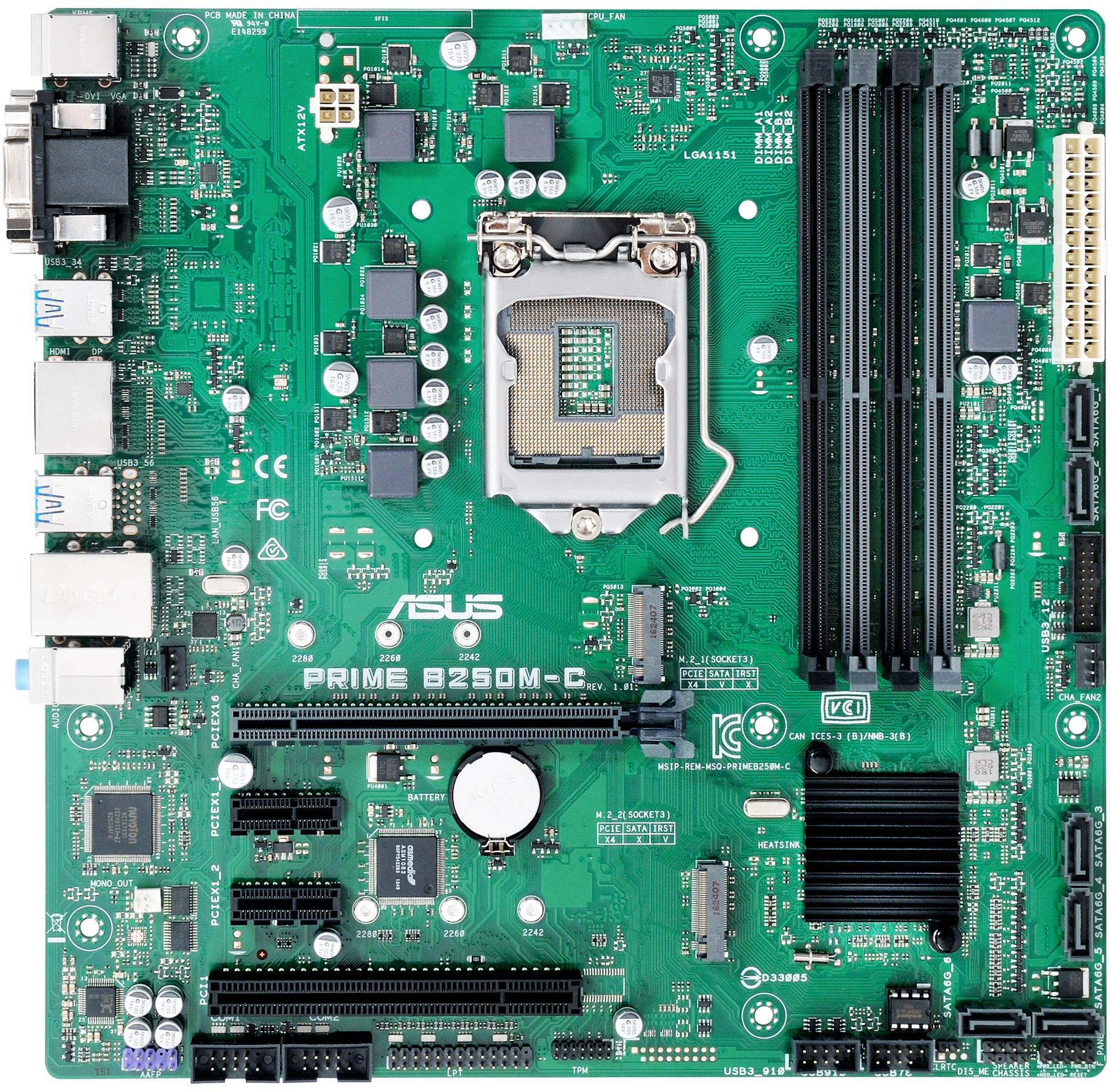 Asus Prime B250M-C - Motherboard Specifications On MotherboardDB